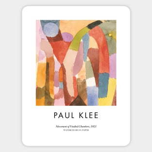 Paul Klee - Movement of Vaulted Chambers Sticker